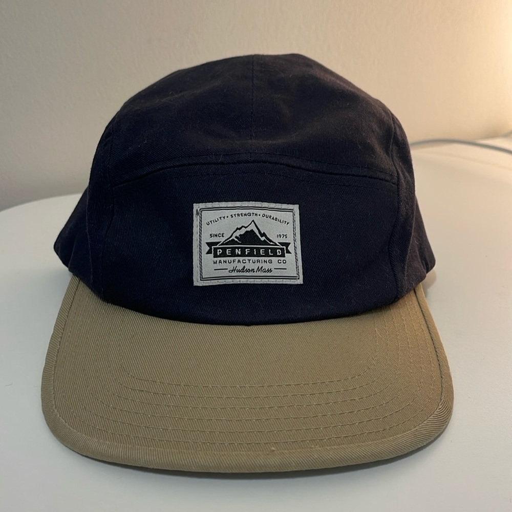 Penfield 5 Panel Navy/Tan Hat